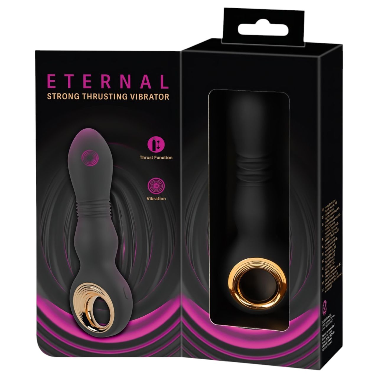 Eternal - erős lökő vibrátor (fekete) Eternal - erős lökő vibrátor (fekete)