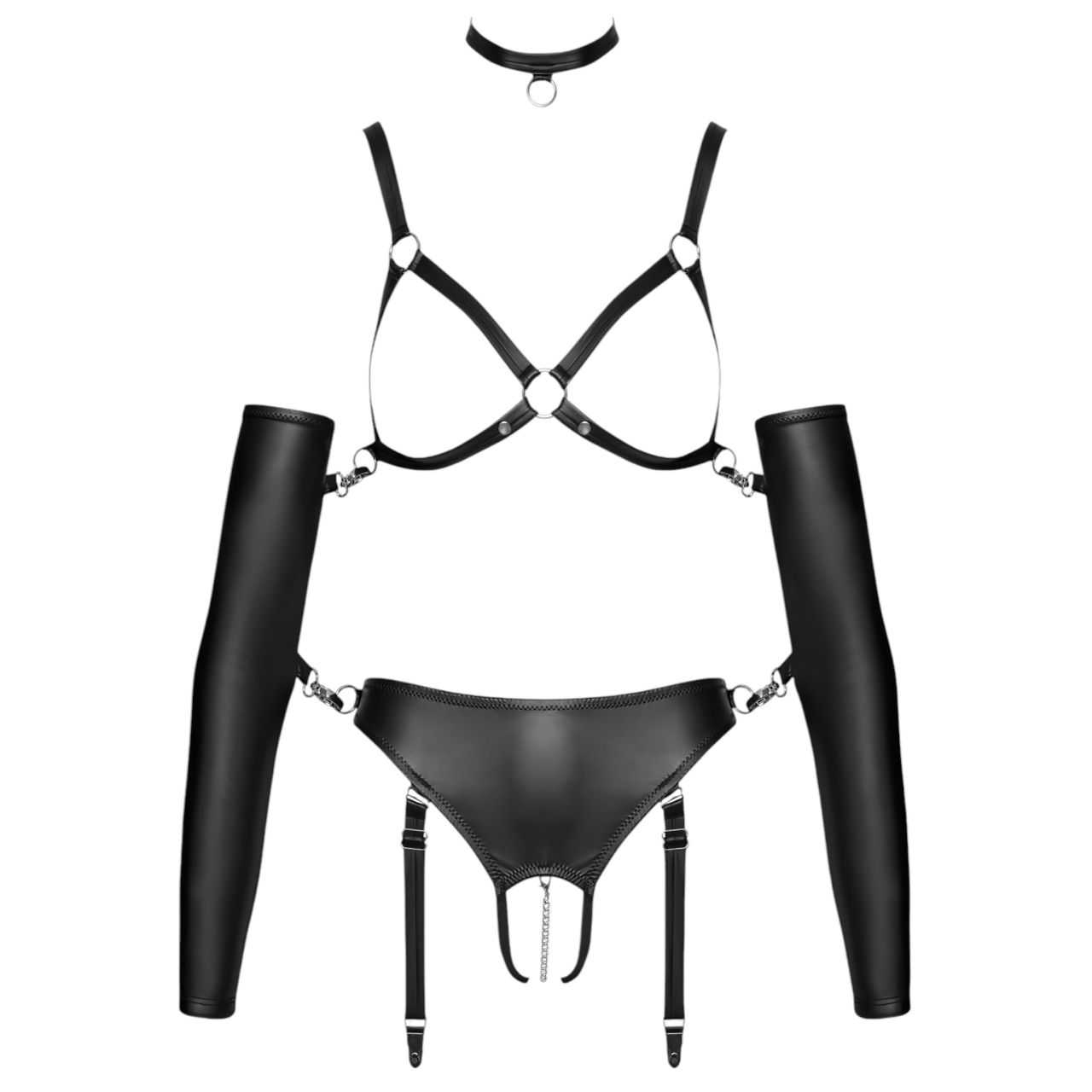 Bad Kitty - bondage testhám szett (fekete) Bad Kitty - bondage testhám szett (fekete)