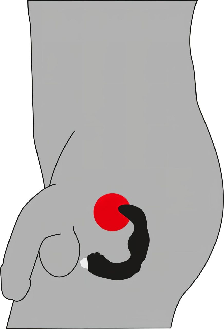 Rebel - hajlított prosztata vibrátor (fekete) Rebel - hajlított prosztata vibrátor (fekete)