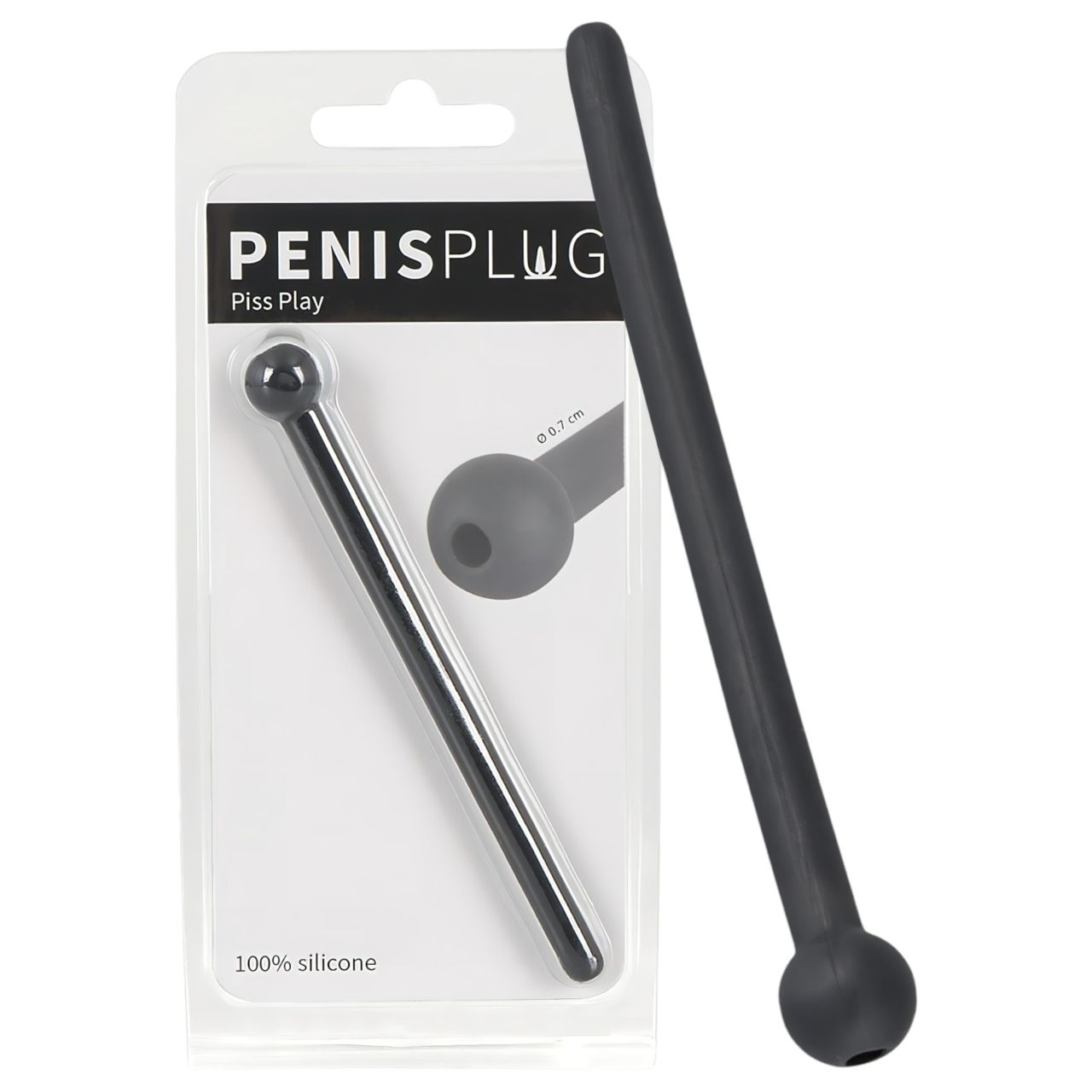 Dilator Piss Play - üreges, szilikon dilátor (fekete) Dilator Piss Play - üreges, szilikon dilátor (fekete)