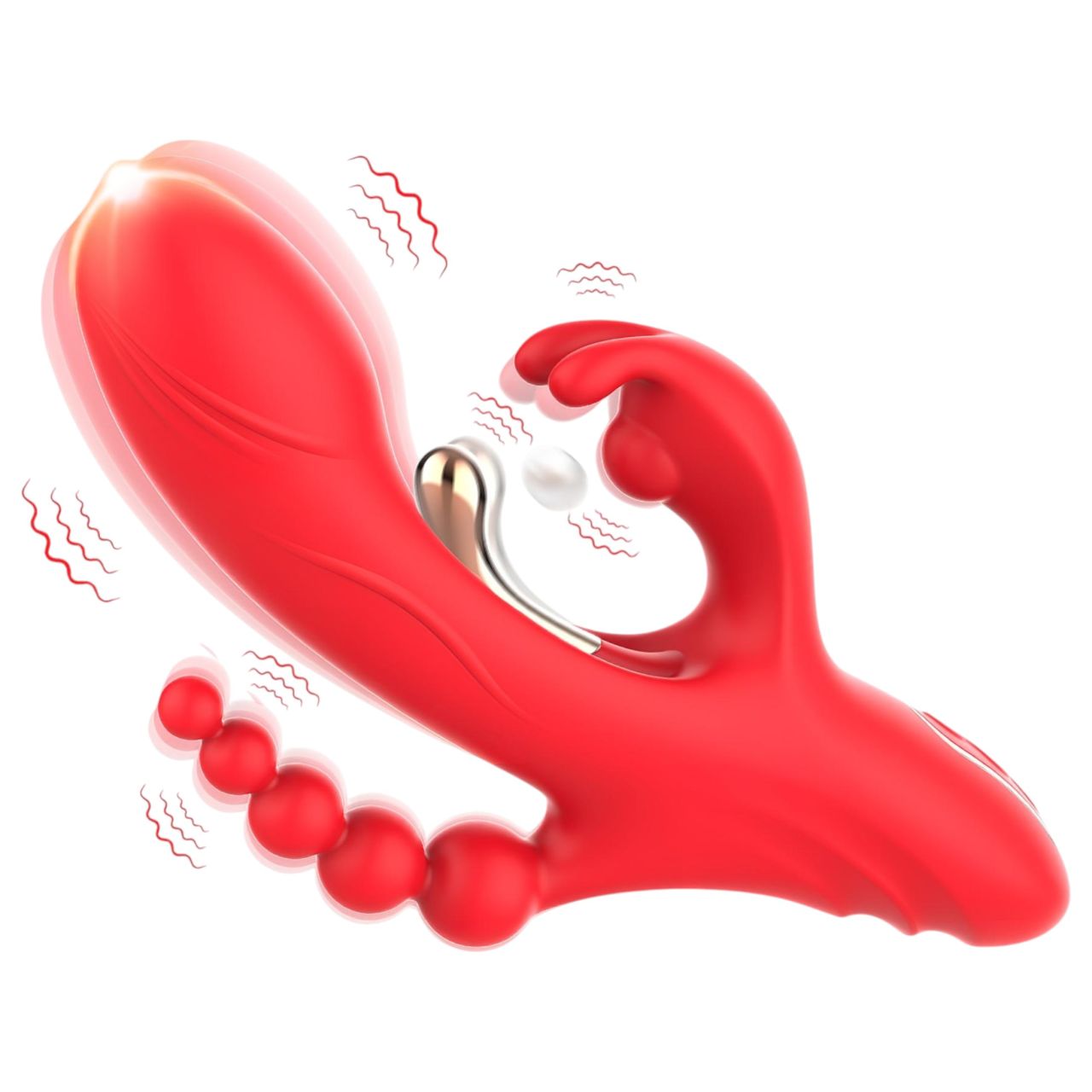 Bestoy - 3 ágú, nyelves vibrátor (piros) Bestoy - 3 ágú, nyelves vibrátor (piros)