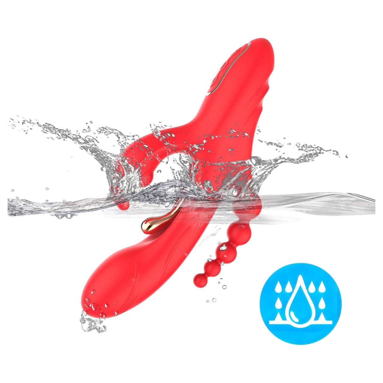 Bestoy - 3 ágú, nyelves vibrátor (piros) Bestoy - 3 ágú, nyelves vibrátor (piros)