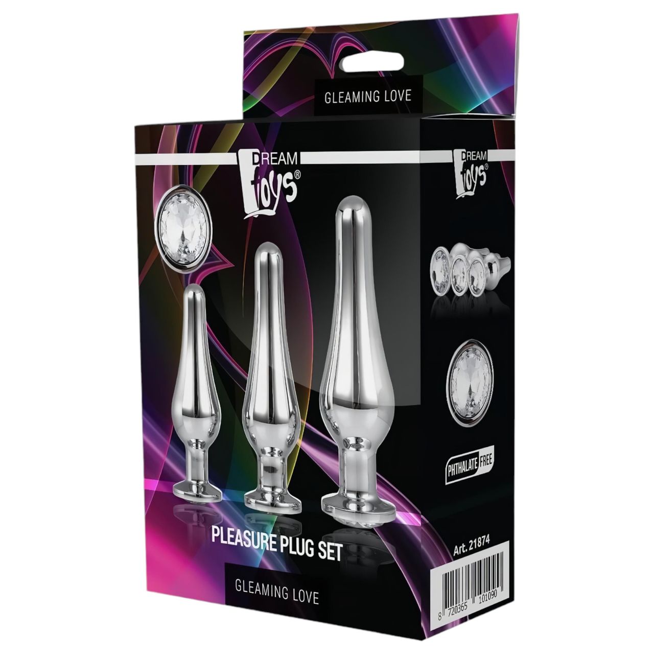 Gleaming Love - anál csúcs plug szett - ezüst (3 részes) Gleaming Love - anál csúcs plug szett - ezüst (3 részes)