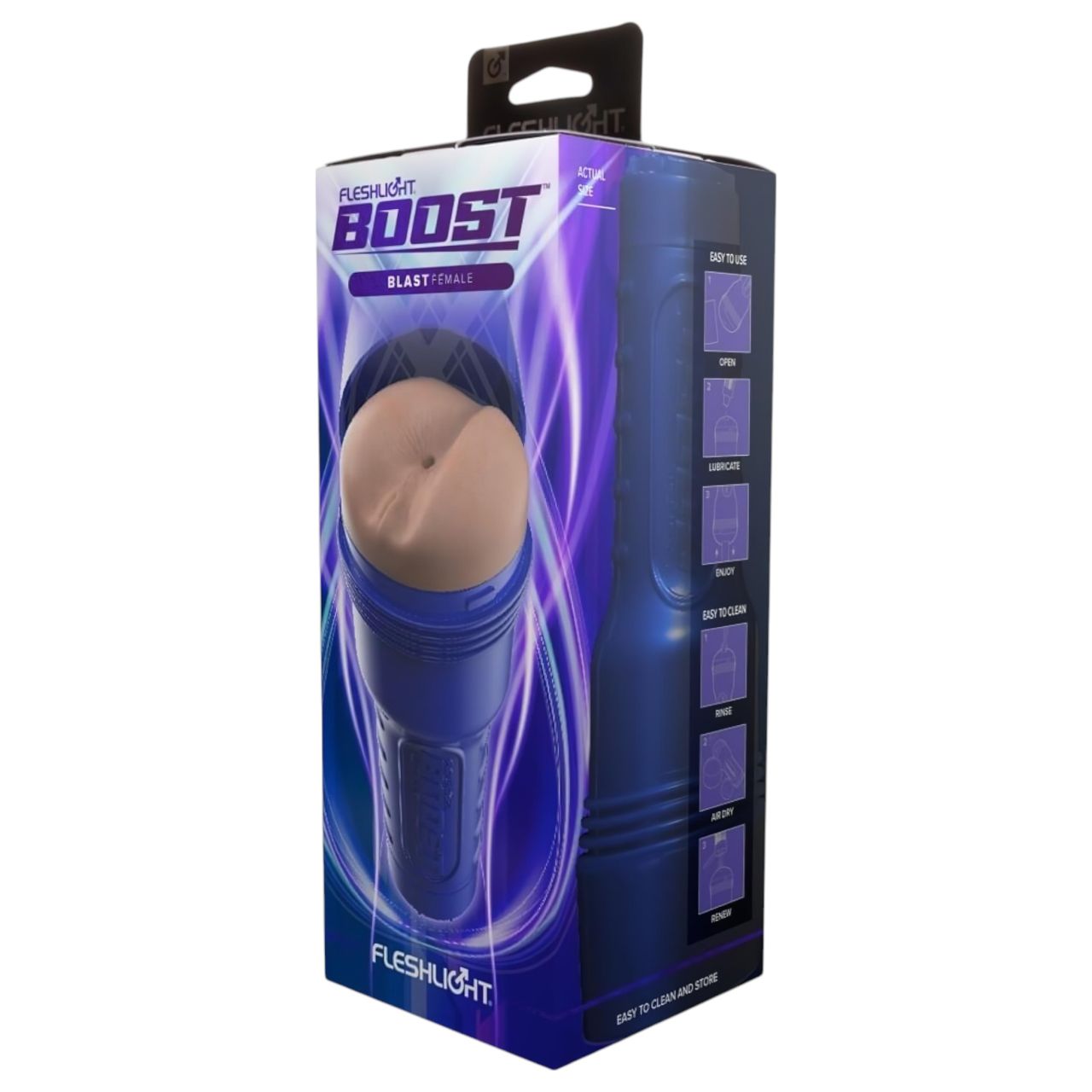 Fleshlight Boost Blast - élethű popsi maszturbátor (natúr) Fleshlight Boost Blast - élethű popsi maszturbátor (natúr)