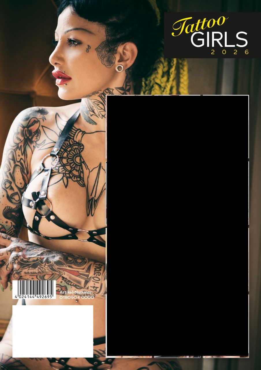 Tattoo Girls - tetovált női naptár - 2026