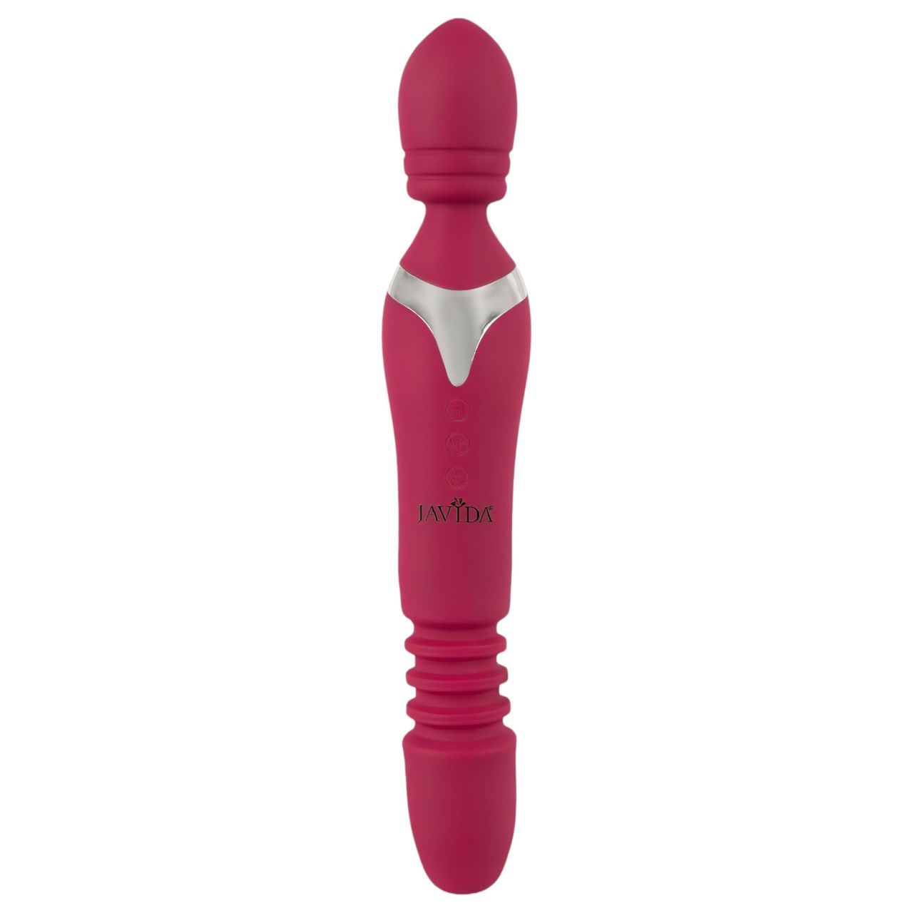 Javida Thrusting - 3in1 masszírozó vibrátor (piros) Javida Thrusting - 3in1 masszírozó vibrátor (piros)
