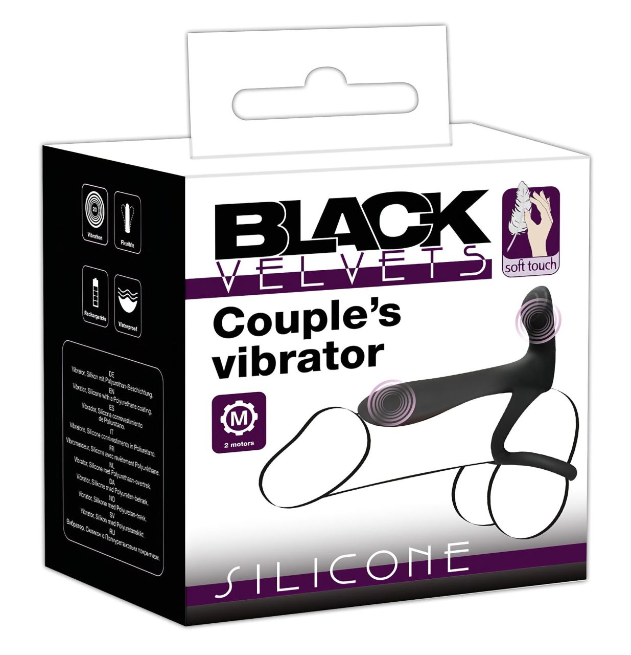 Black Velvets - akkus, 2in1 párvibrátor és péniszgyűrű (fekete) Black Velvets - akkus, 2in1 párvibrátor és péniszgyűrű (fekete)