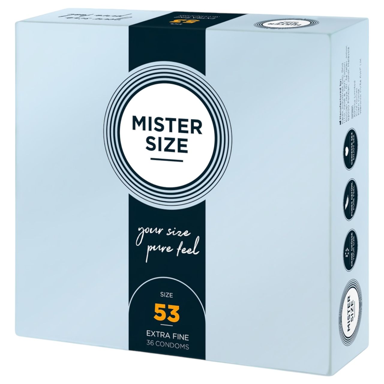Mister Size vékony óvszer - 53mm (36db) Mister Size vékony óvszer - 53mm (36db)