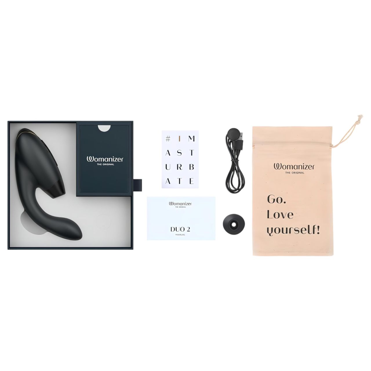 Womanizer Duo 2 - 2in1 G-pont vibrátor (fekete) Womanizer Duo 2 - 2in1 G-pont vibrátor (fekete)