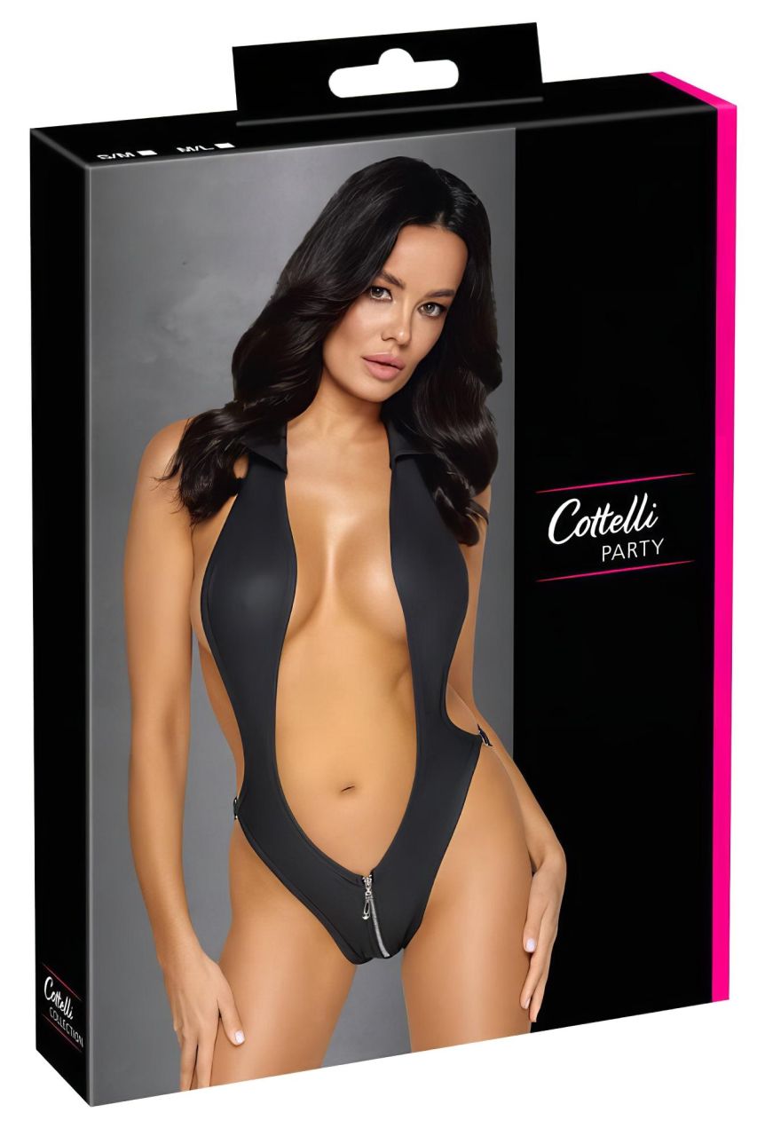 Cottelli Party - galléros body (fekete) Cottelli Party - galléros body (fekete)