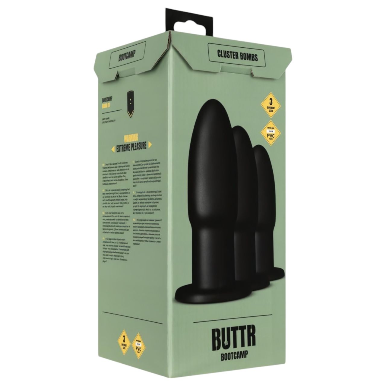 BUTTR Cluster Bombs - anál tréning szett (fekete) BUTTR Cluster Bombs - anál tréning szett (fekete)