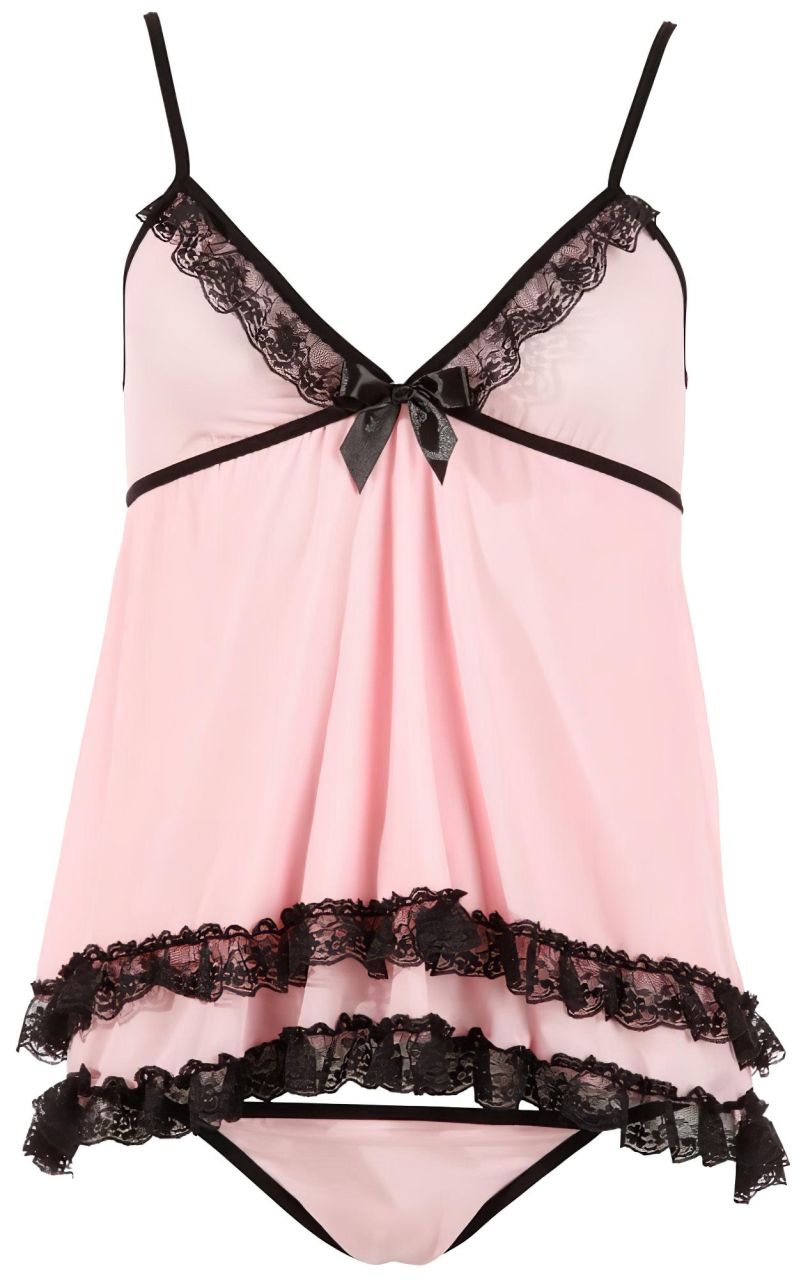 Cottelli - Édes, fodros csábítás - babydoll Cottelli - Édes, fodros csábítás - babydoll