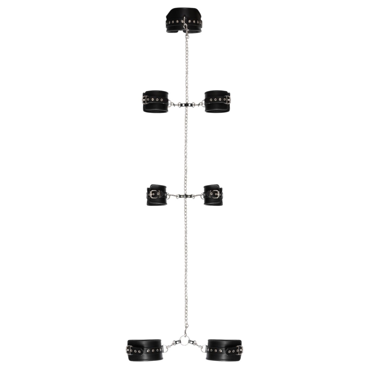 / ZADO - bőr komplett kötöző bilincs szett (fekete) / ZADO - bőr komplett kötöző bilincs szett (fekete)