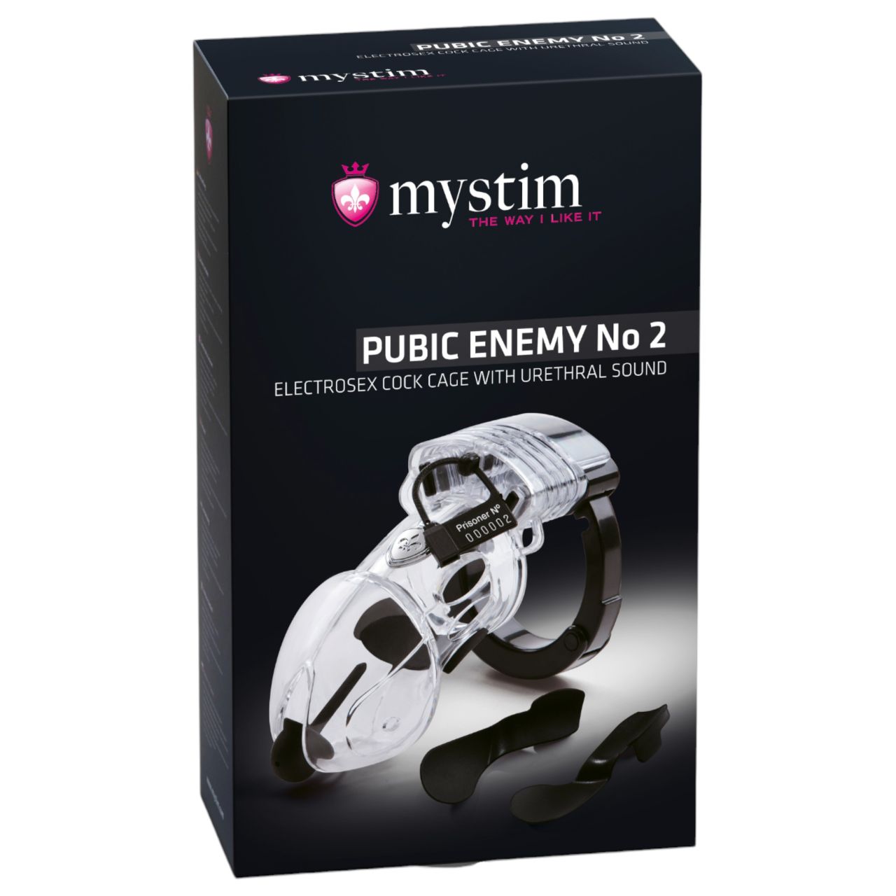 mystim Pubic Enemy No 2 - elektro pénisz ketrec