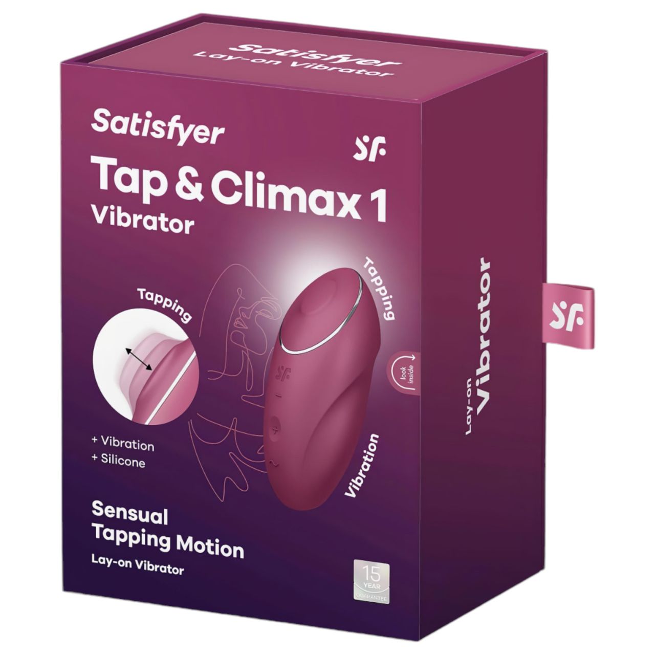 Satisfyer Tap & Climax 1 - 2in1 vibrátor és csiklóizgató (piros) Satisfyer Tap & Climax 1 - 2in1 vibrátor és csiklóizgató (piros)