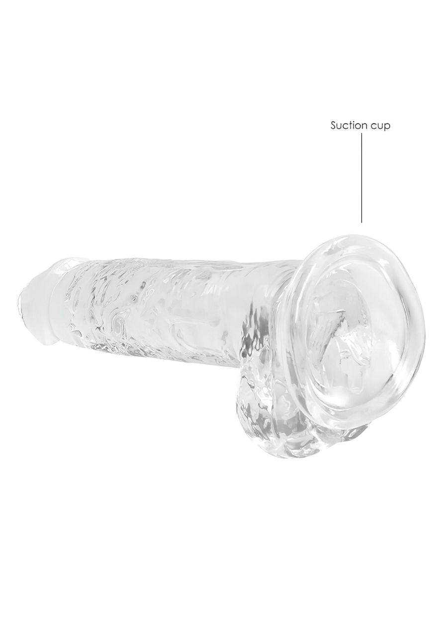 RealRock - átlátszó élethű dildó - átlátszó (17cm) RealRock - átlátszó élethű dildó - átlátszó (17cm)