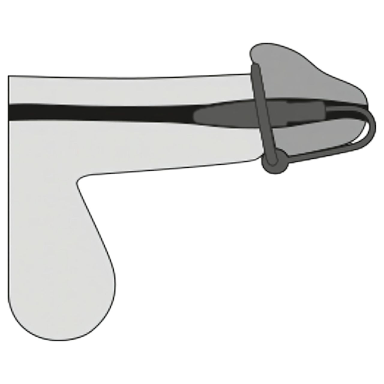 Penisplug - szilikon makkgyűrű kúpos dilátorrall (lila-ezüst) Penisplug - szilikon makkgyűrű kúpos dilátorrall (lila-ezüst)