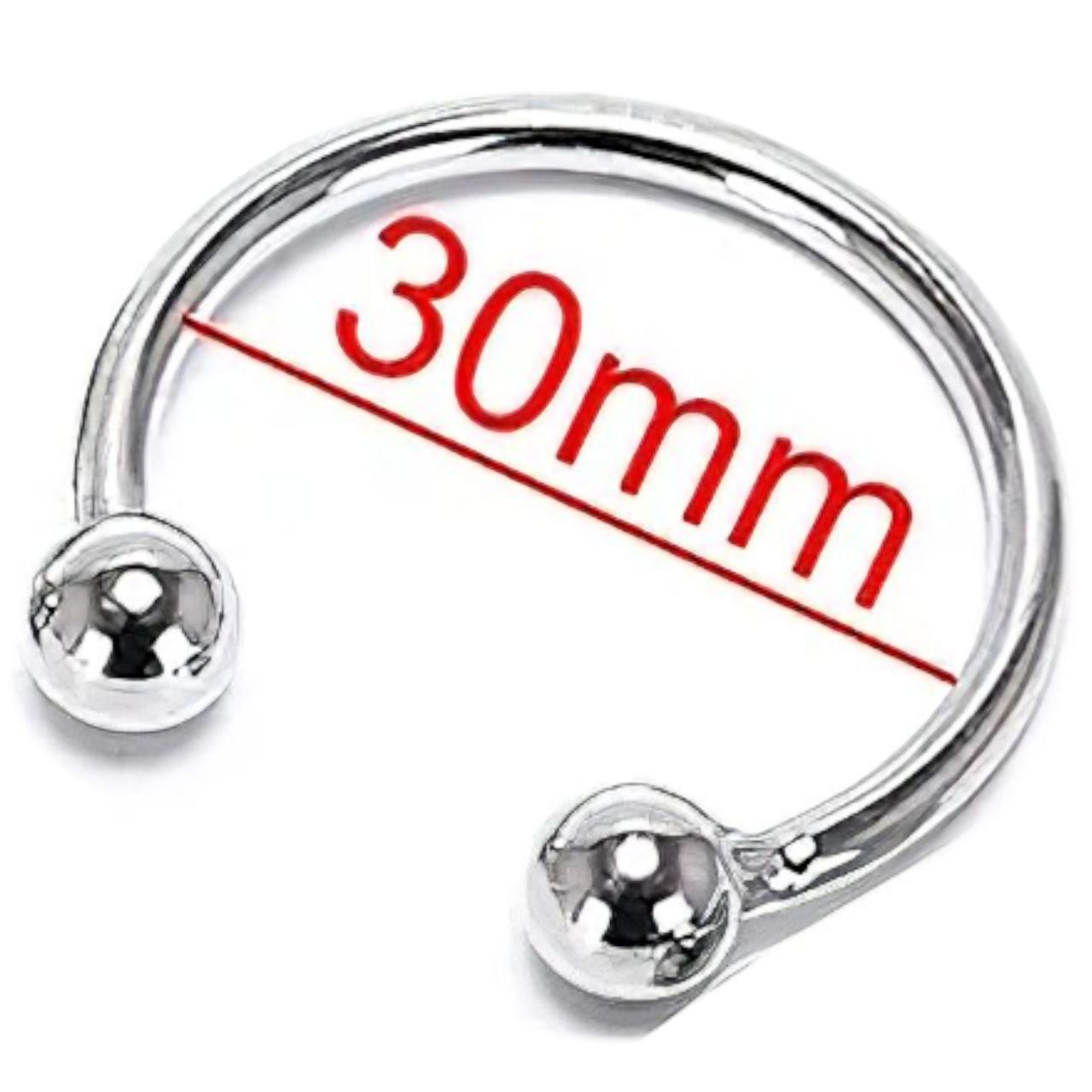 Rozsdamentes fém makkgyűrű - ejakuláció késleltetéshez (30mm) Rozsdamentes fém makkgyűrű - ejakuláció késleltetéshez (30mm)