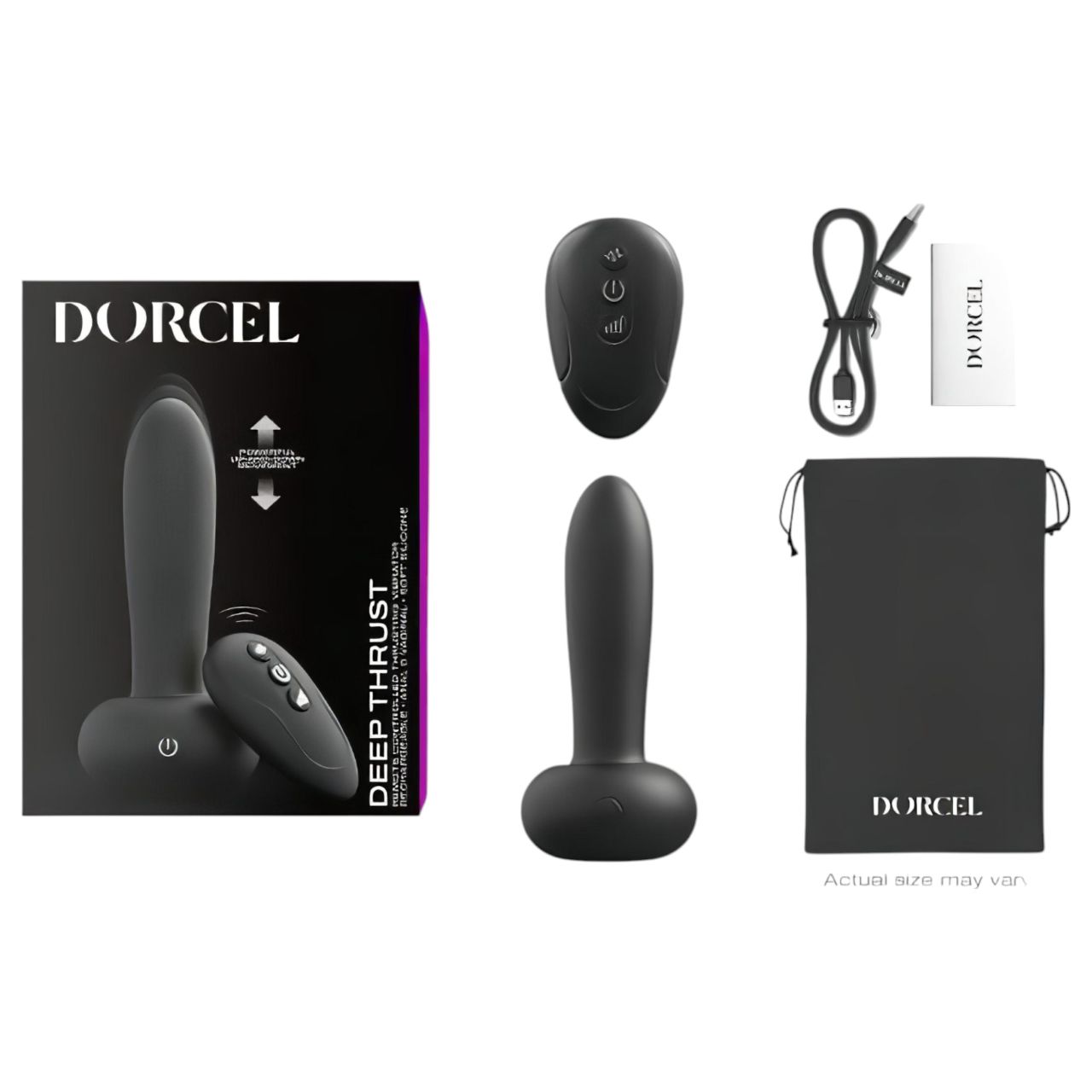 Dorcel Deep Thrust - lökő vibrátor (fekete) Dorcel Deep Thrust - lökő vibrátor (fekete)