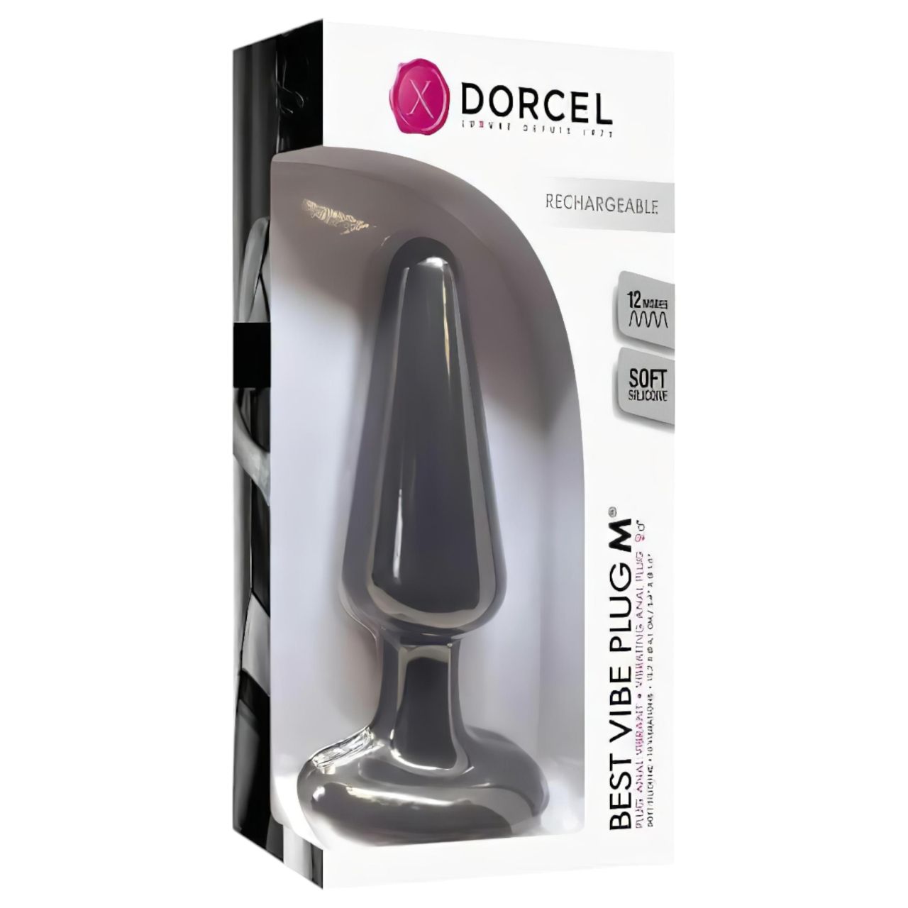 / Dorcel Best Vibe Plug M - akkus, anál vibrátor (fekete) / Dorcel Best Vibe Plug M - akkus, anál vibrátor (fekete)