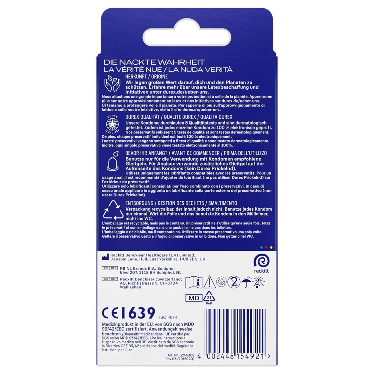 Durex Love - Slimfit óvszer (8db)