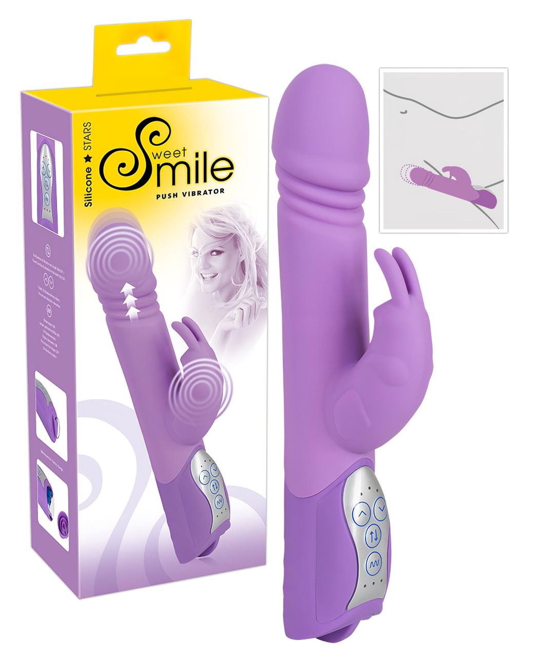 SMILE Push - lökő, csiklókaros vibrátor (lila) SMILE Push - lökő, csiklókaros vibrátor (lila)