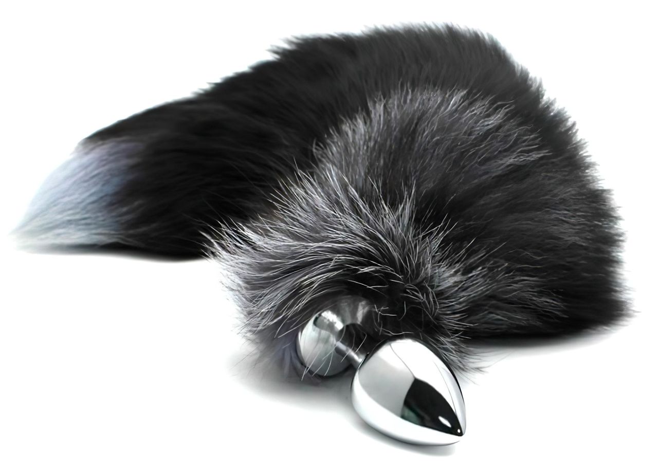 Alive Anal Pleasure - közepes anál plug rókafarokkal (ezüst) Alive Anal Pleasure - közepes anál plug rókafarokkal (ezüst)