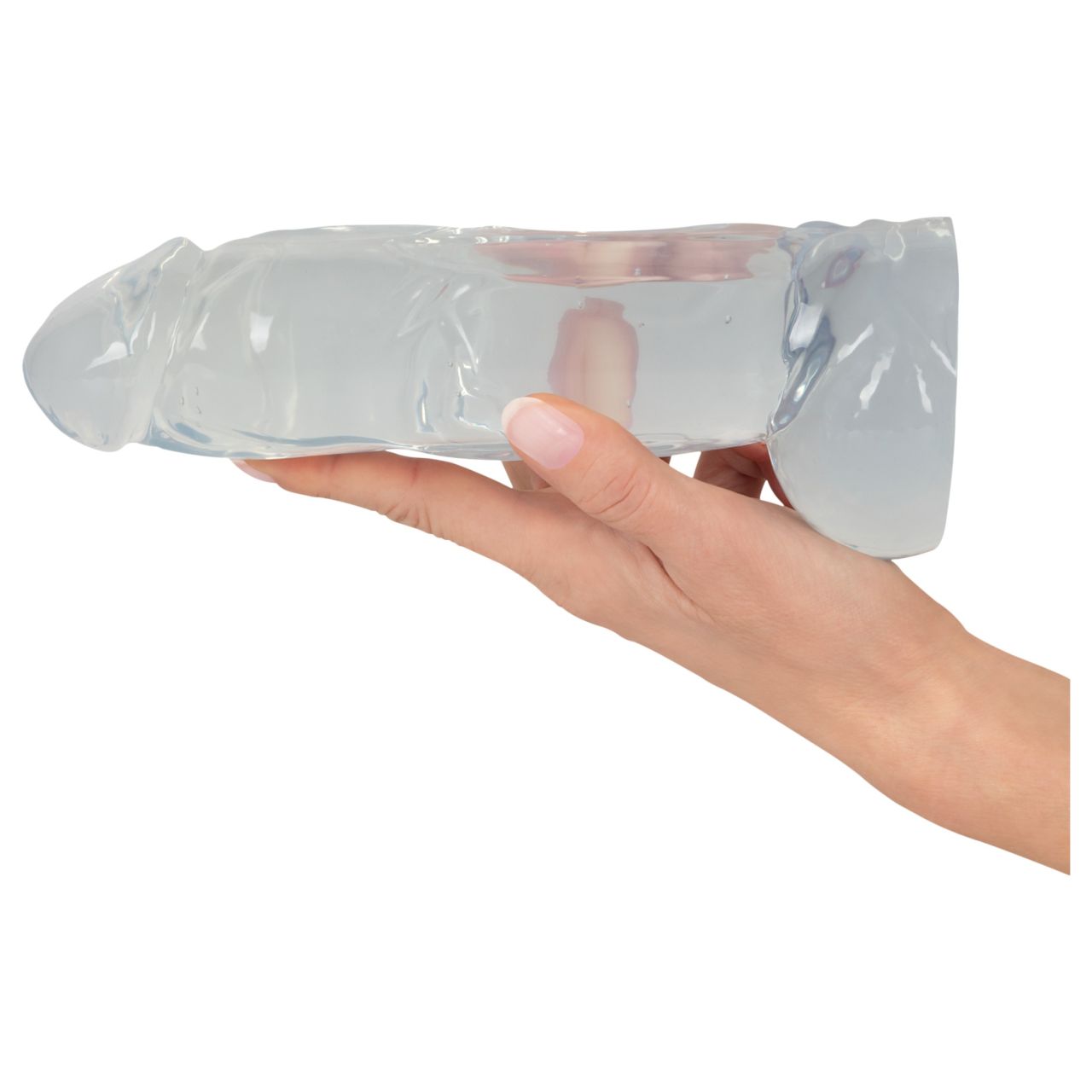 Crystal Clear Big Dong – zselés óriás dildó (21,5 cm)