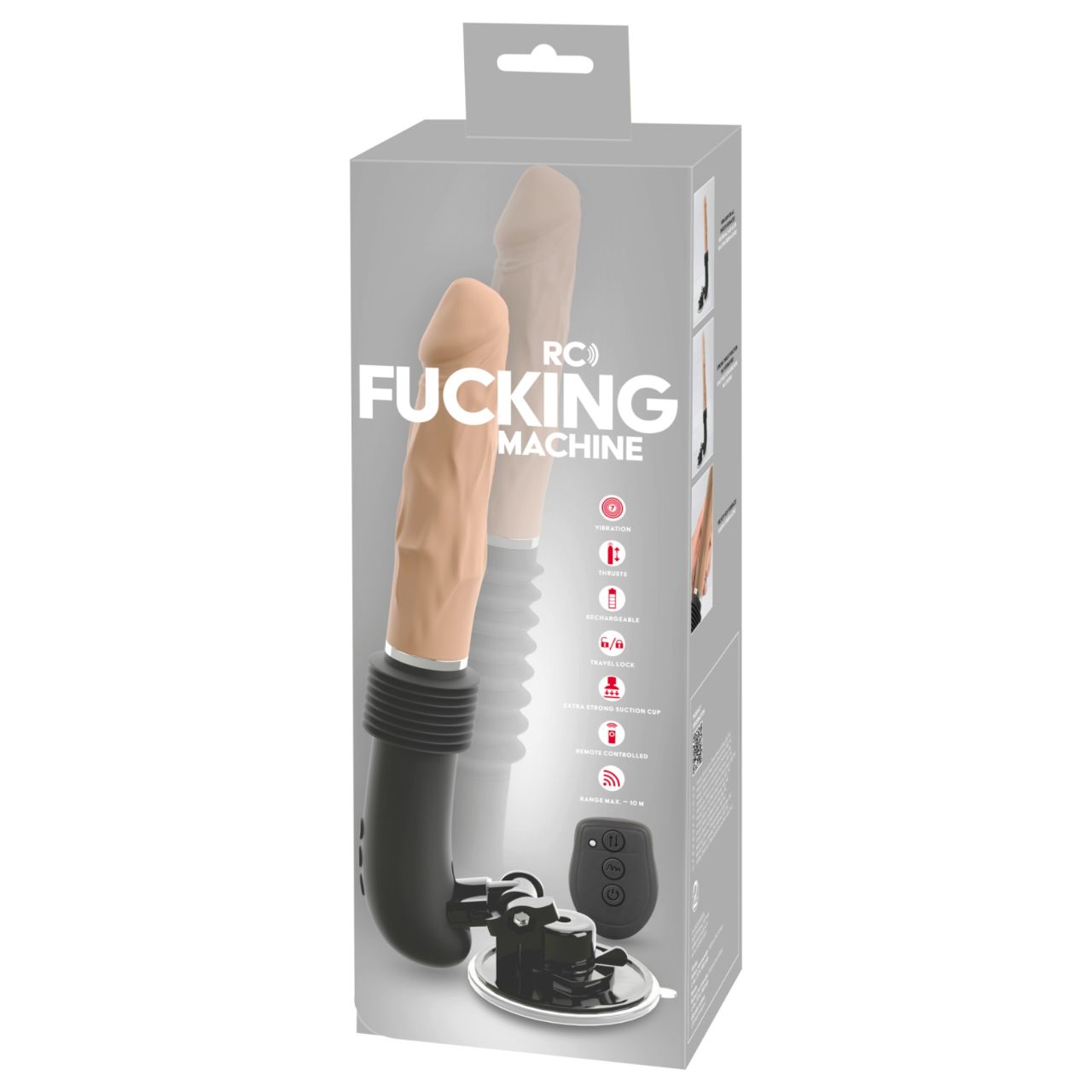 You2Toys RC Fucking Machine Flesh - lökő vibrátor (fekete) You2Toys RC Fucking Machine Flesh - lökő vibrátor (fekete)