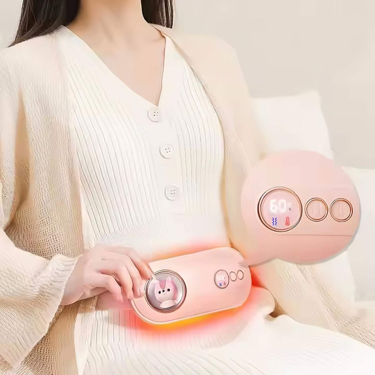 EMS - Menstruációs masszírozó öv (pink) EMS - Menstruációs masszírozó öv (pink)
