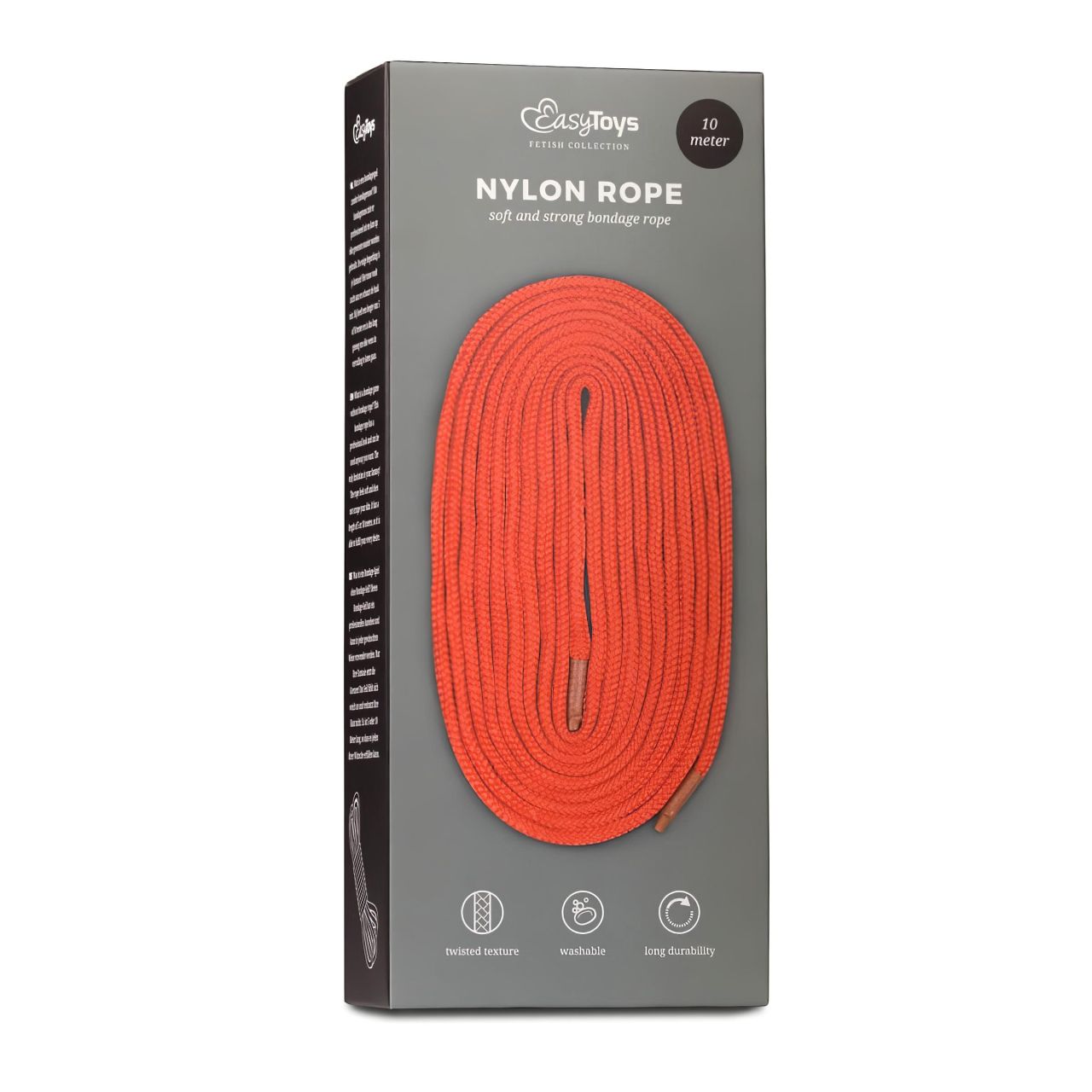 Easytoys Rope - bondage kötél (10m) - piros Easytoys Rope - bondage kötél (10m) - piros