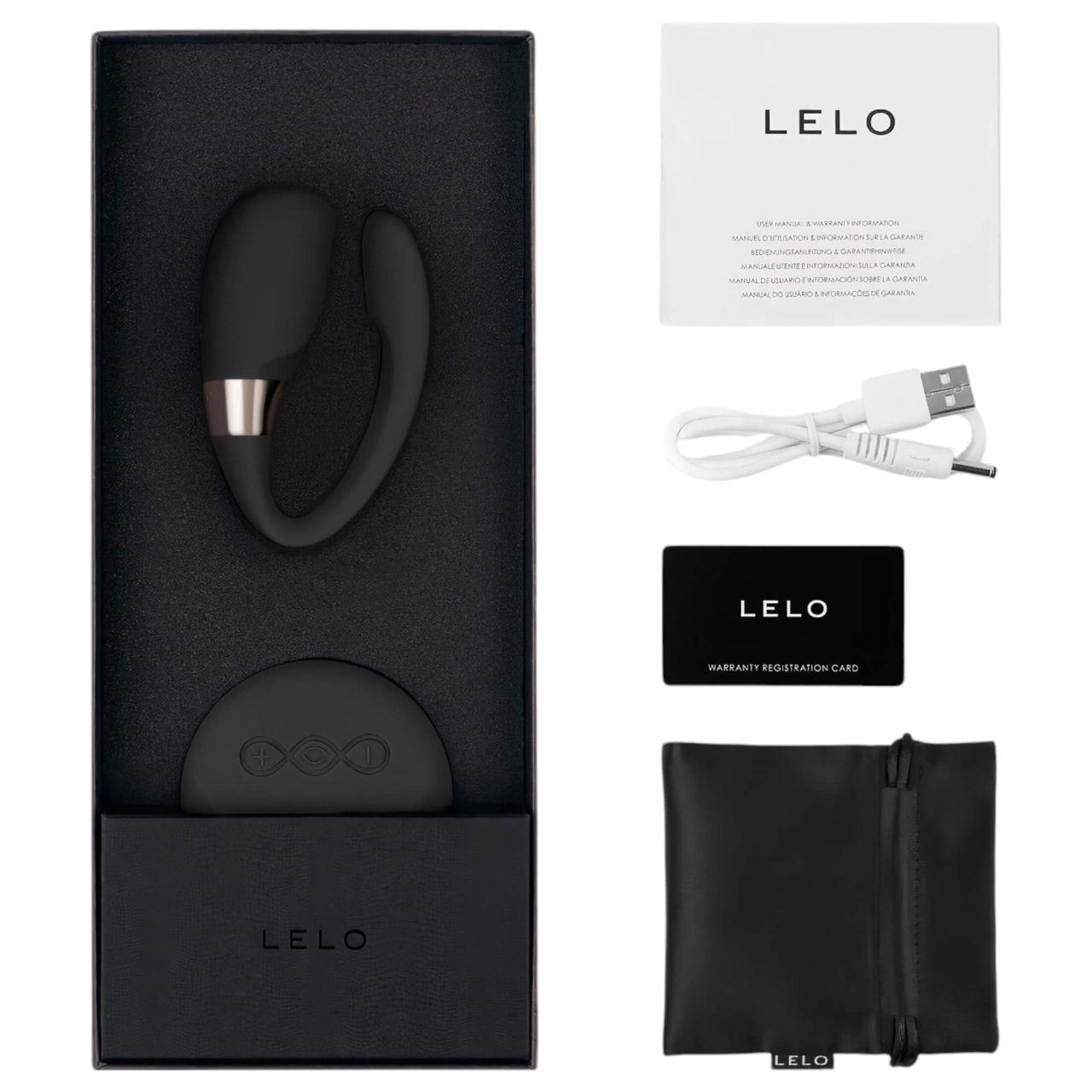 LELO Tiani 3 - szilikon párvibrátor (fekete) LELO Tiani 3 - szilikon párvibrátor (fekete)