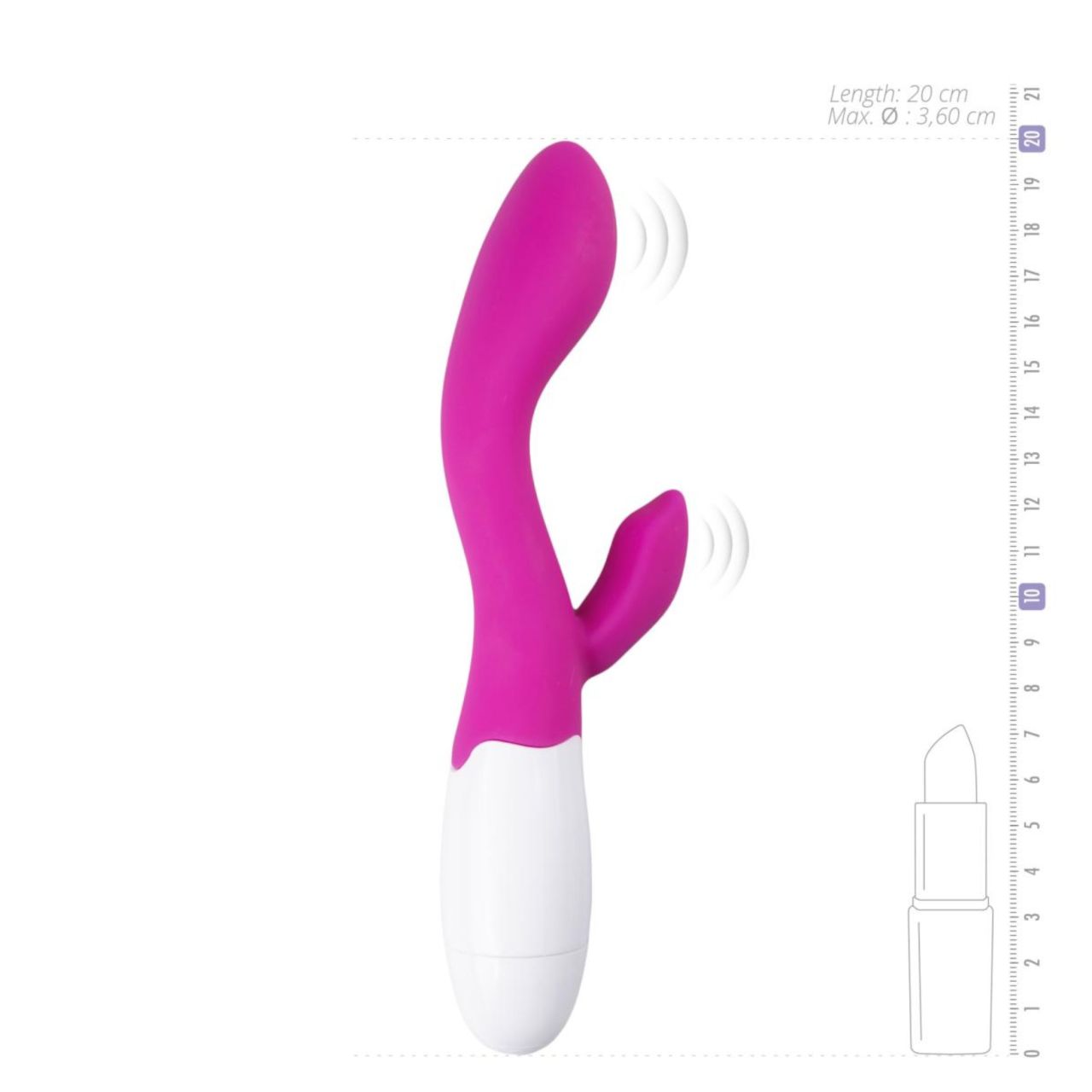 Easytoys Lily 2.0 - akkus, csiklókaros vibrátor (pink)
