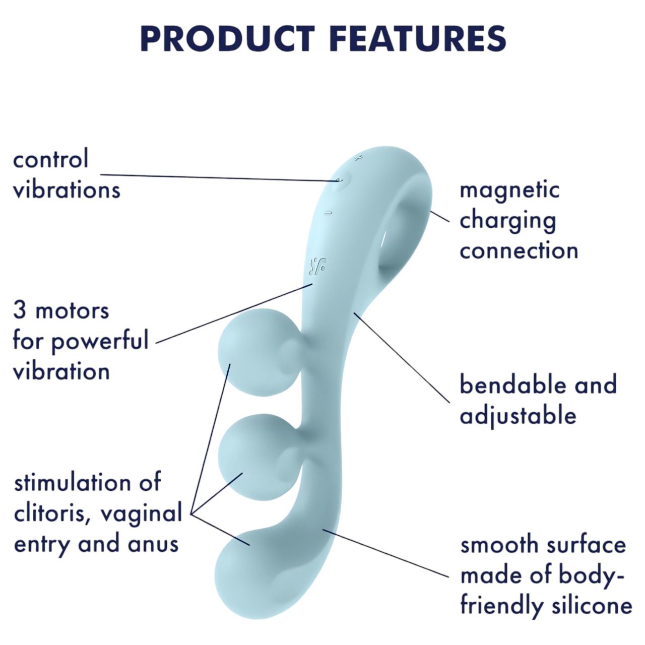 Satisfyer Tri Ball 2 - multifunkciós vibrátor (menta) Satisfyer Tri Ball 2 - multifunkciós vibrátor (menta)