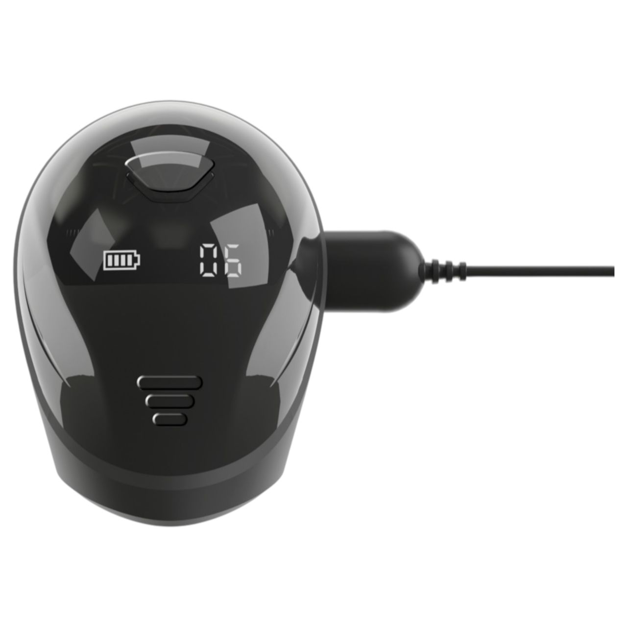 Rebel - vízálló makkvibrátor (fekete)