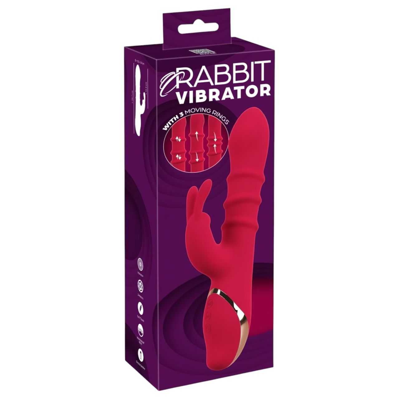You2Toys Rabbit - mozgó gyűrűs vibrátor (piros) You2Toys Rabbit - mozgó gyűrűs vibrátor (piros)
