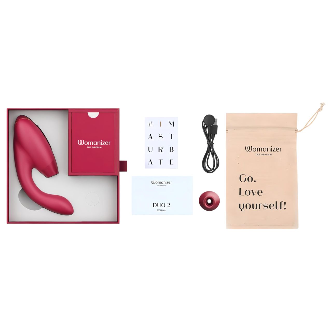 Womanizer Duo 2 - 2in1 G-pont vibrátor (piros) Womanizer Duo 2 - 2in1 G-pont vibrátor (piros)