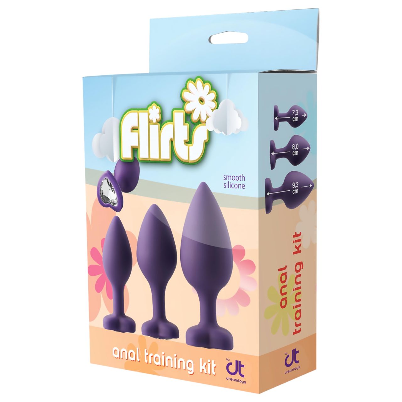 Flirts anal training kit - anál plug szett (3db) - lila Flirts anal training kit - anál plug szett (3db) - lila