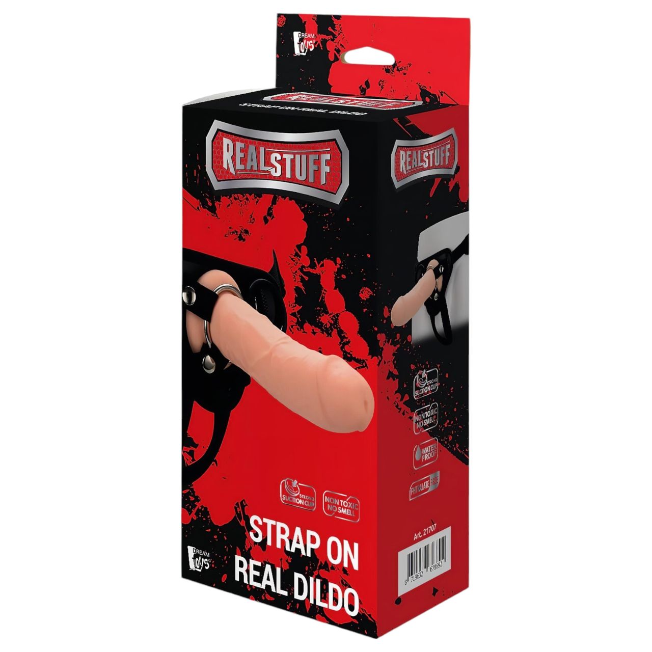 RealStuff Strap-On - élethű, felcsatolható dildó (natúr) RealStuff Strap-On - élethű, felcsatolható dildó (natúr)