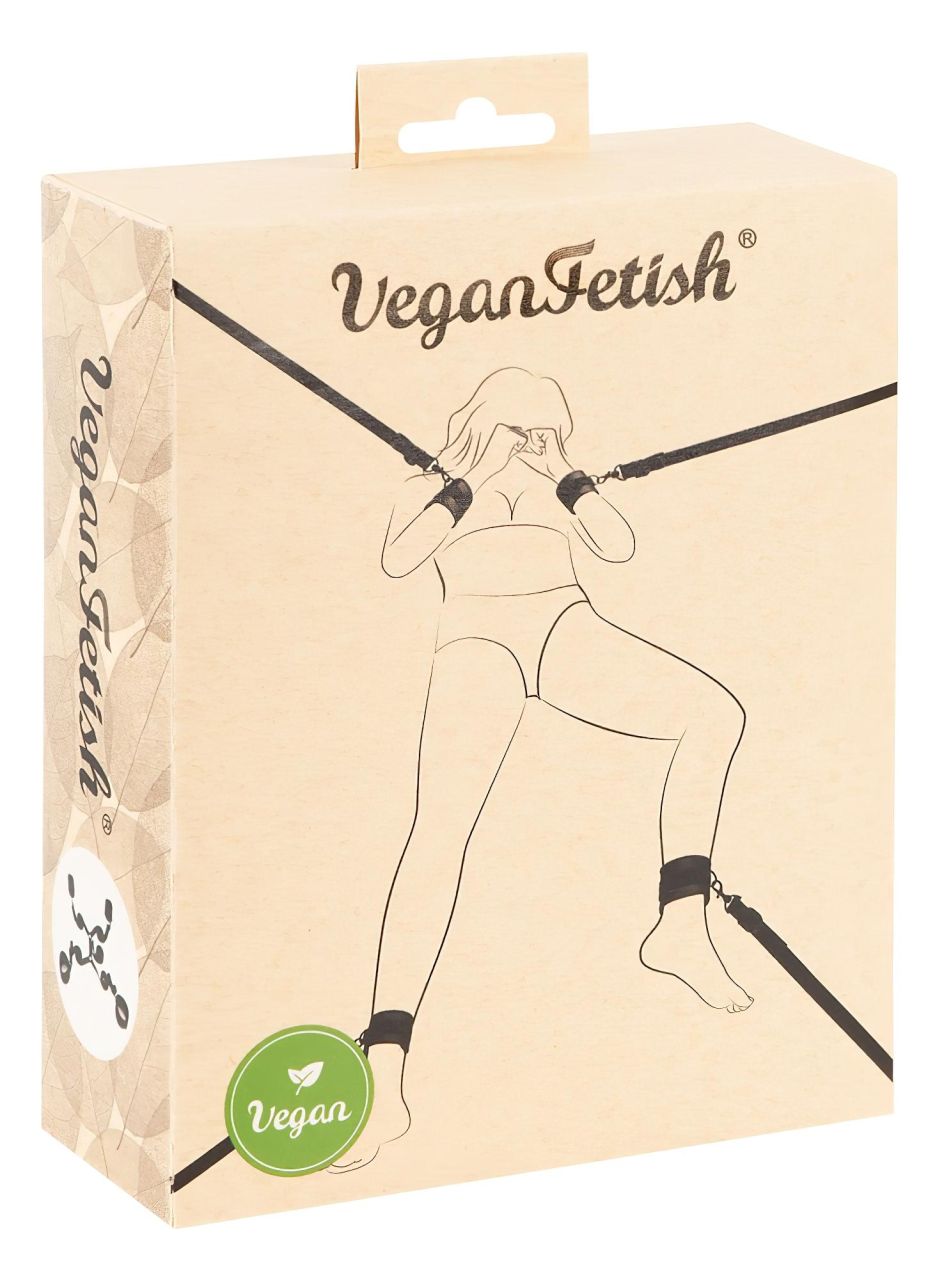 Vegan Fetish - ágyhoz kötöző szett (fekete) Vegan Fetish - ágyhoz kötöző szett (fekete)