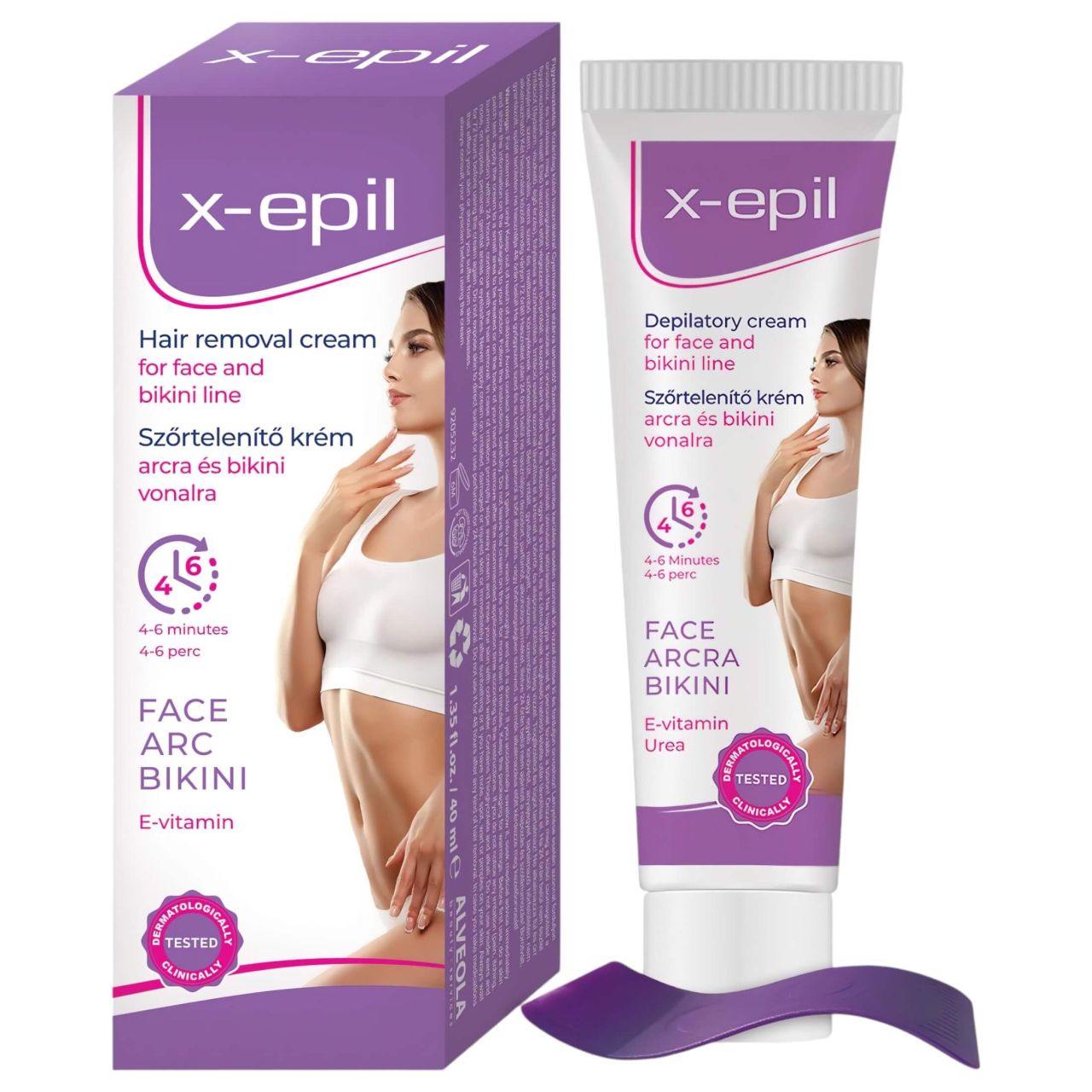X-Epil - szőrtelenítő krém arcra/bikini vonalra (40ml) X-Epil - szőrtelenítő krém arcra/bikini vonalra (40ml)