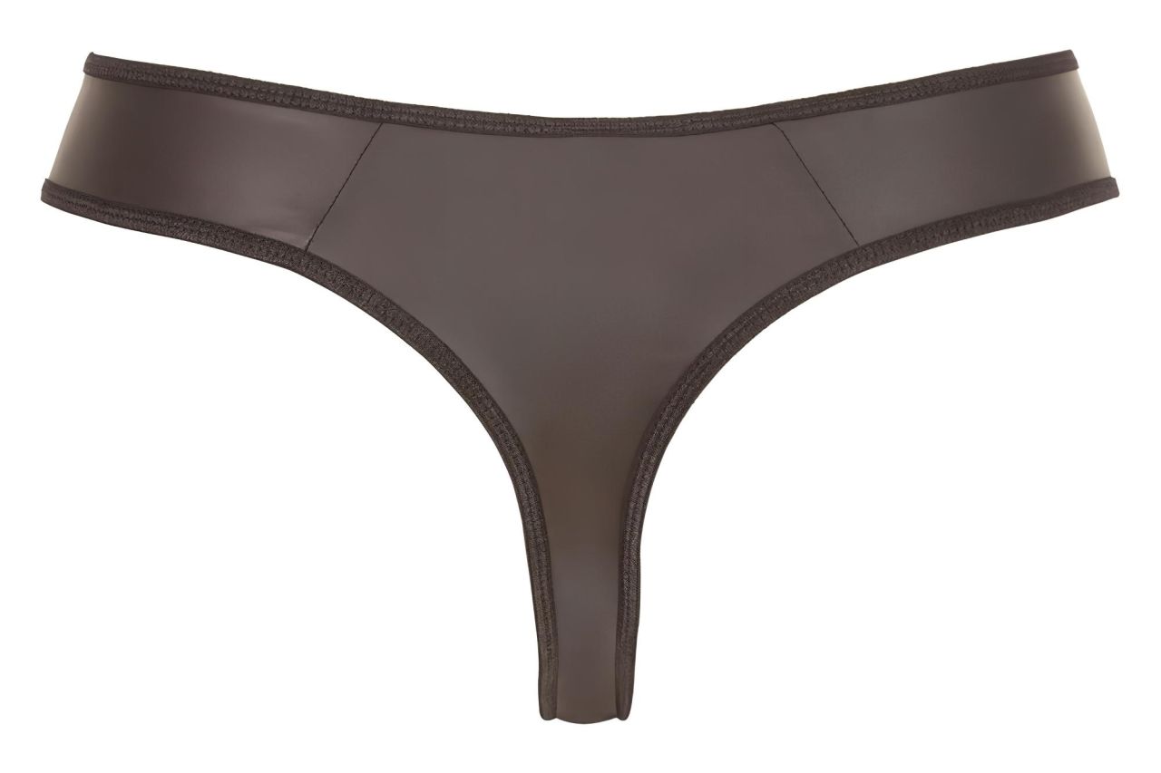 Svenjoyment - fényes férfi tanga strasszos cipzárral (fekete) Svenjoyment - fényes férfi tanga strasszos cipzárral (fekete)