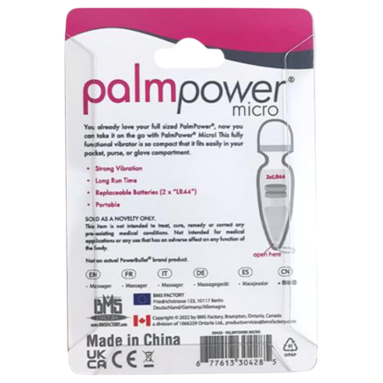 PalmPower - Micro Wand vibrátor kulcstartó PalmPower - Micro Wand vibrátor kulcstartó