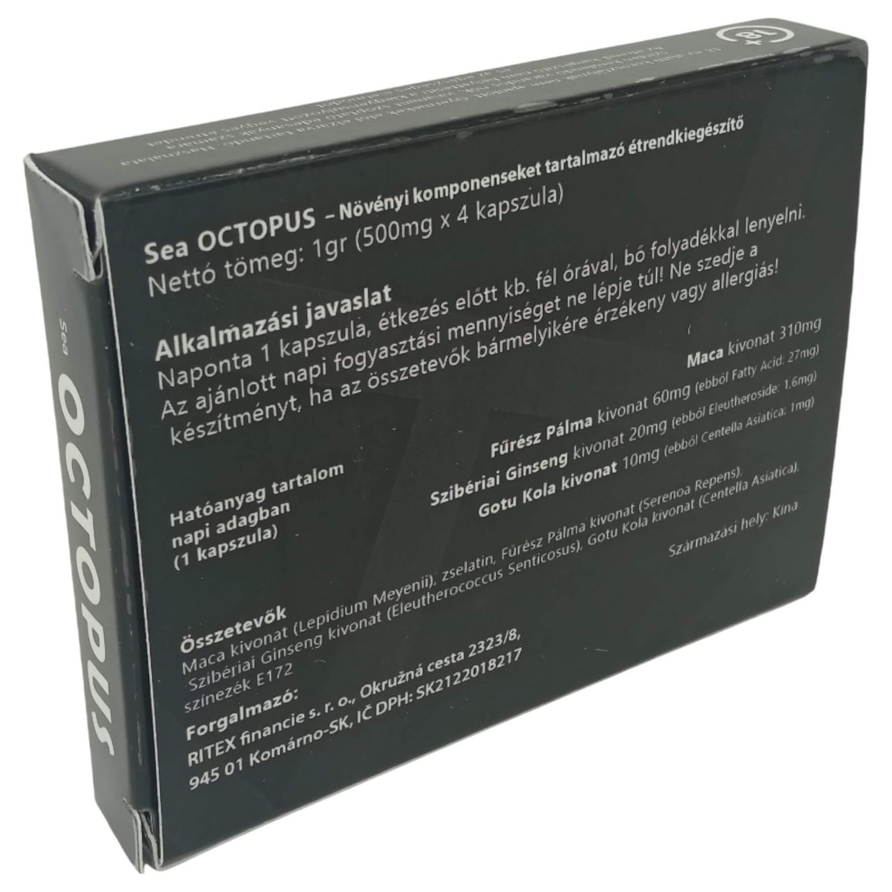 Octopus - étrend kiegészítő kapszula férfiaknak (4db) Octopus - étrend kiegészítő kapszula férfiaknak (4db)