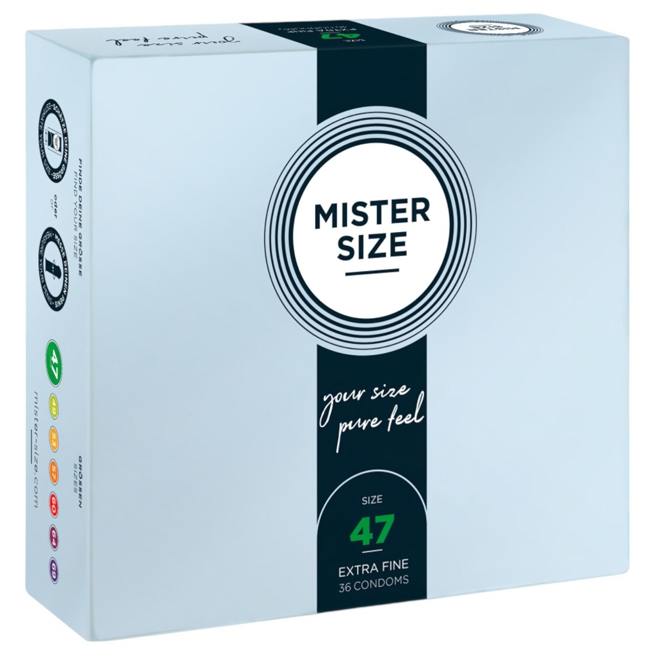 Mister Size vékony óvszer - 47mm (36db) Mister Size vékony óvszer - 47mm (36db)