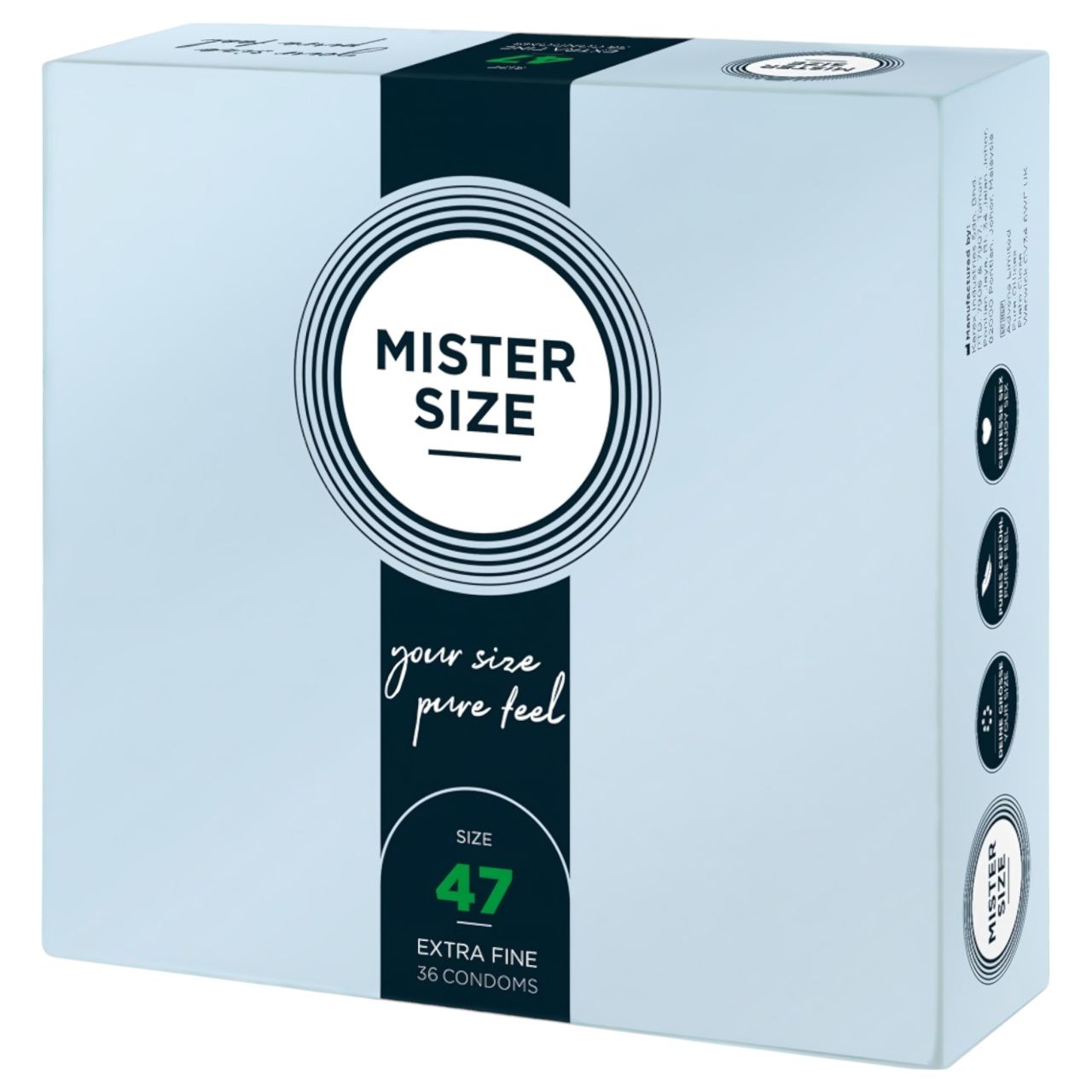 Mister Size vékony óvszer - 47mm (36db) Mister Size vékony óvszer - 47mm (36db)