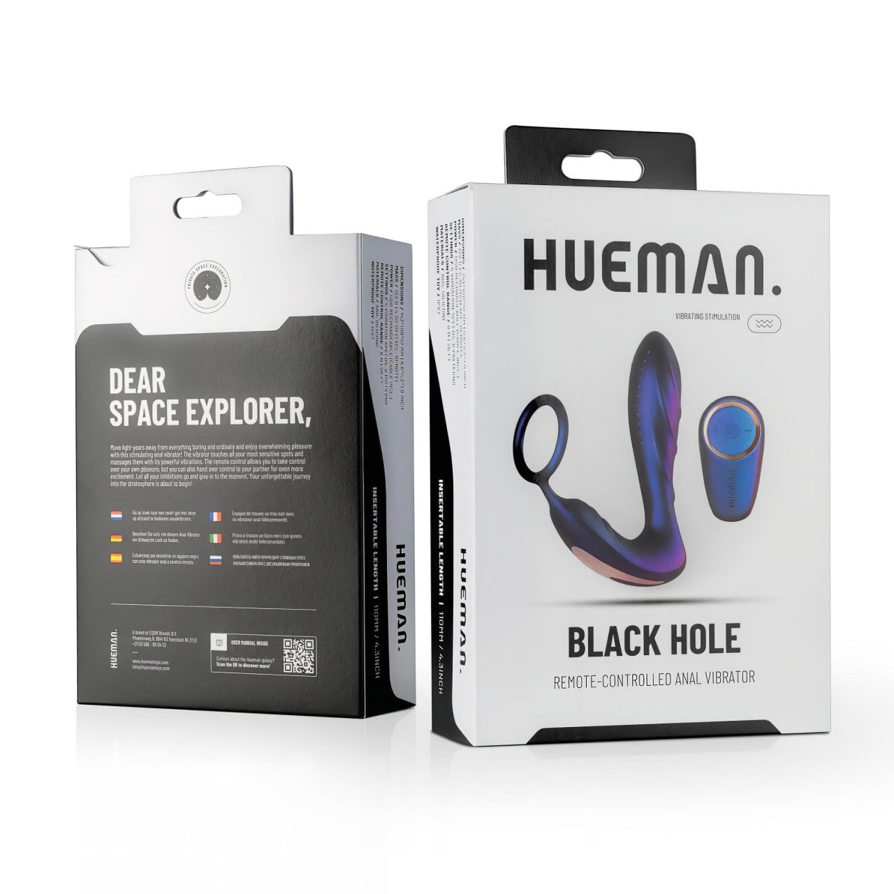 Hueman Black Hole - rádiós anál vibrátor péniszgyűrűvel (lila) Hueman Black Hole - rádiós anál vibrátor péniszgyűrűvel (lila)