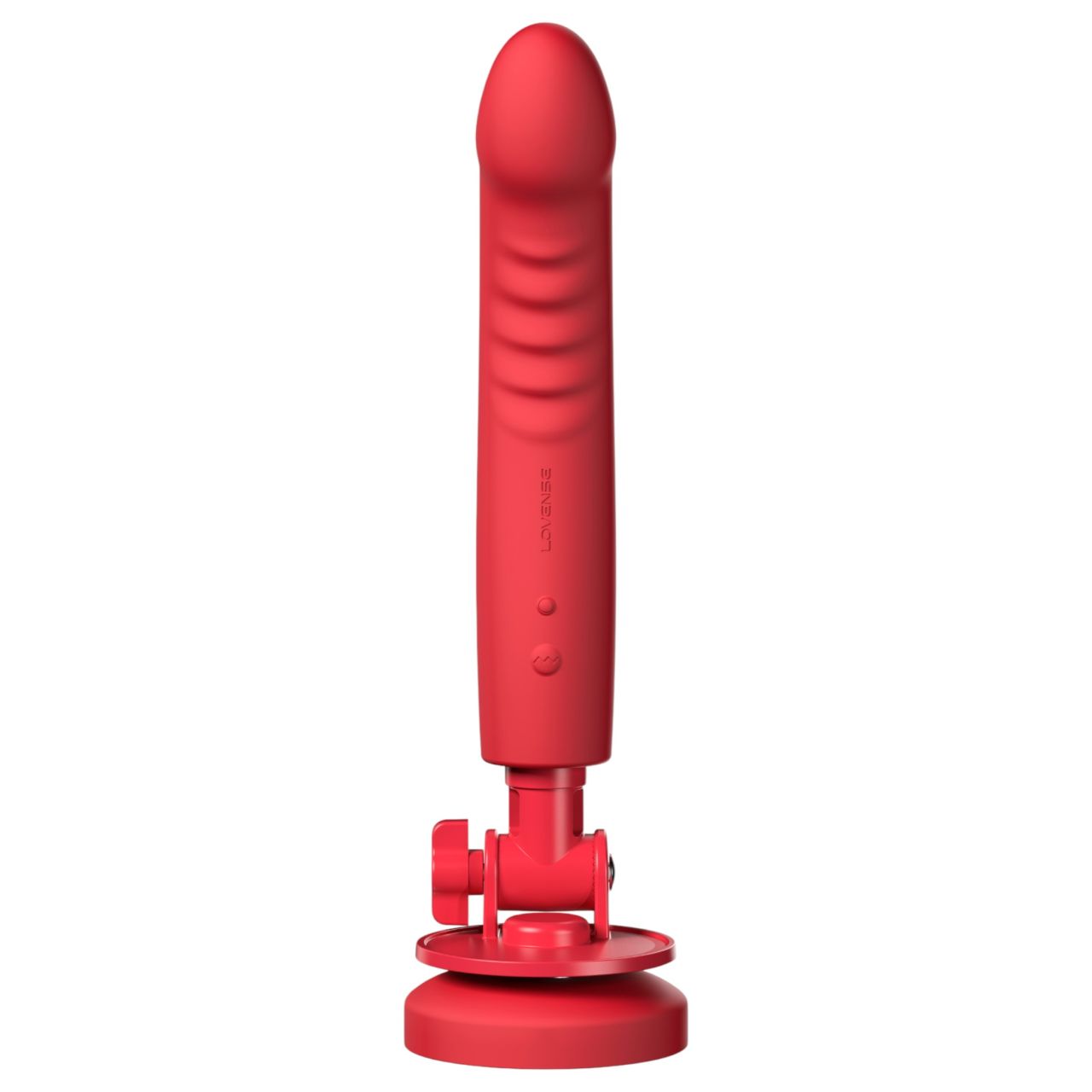 LOVENSE Mission 2 - okos vibrátor tapadókoronggal (piros)