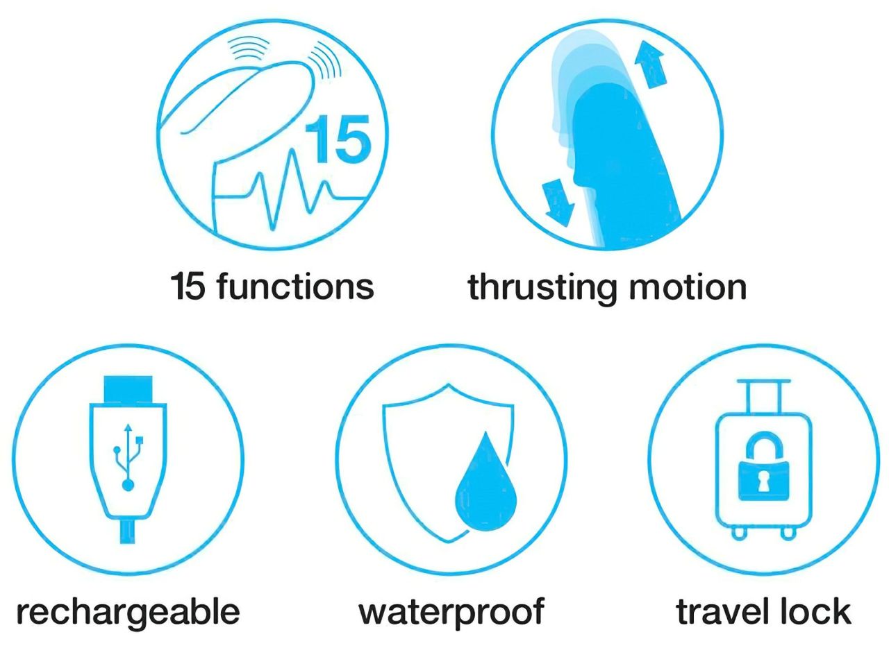 Happyrabbit Thrusting - akkus, csiklókaros lökő vibrátor (pink) Happyrabbit Thrusting - akkus, csiklókaros lökő vibrátor (pink)