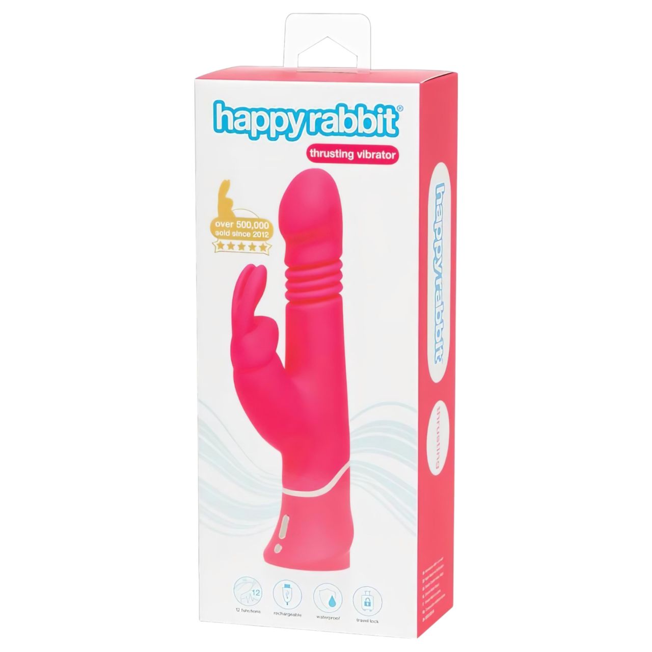 Happyrabbit Thrusting - akkus, csiklókaros lökő vibrátor (pink) Happyrabbit Thrusting - akkus, csiklókaros lökő vibrátor (pink)